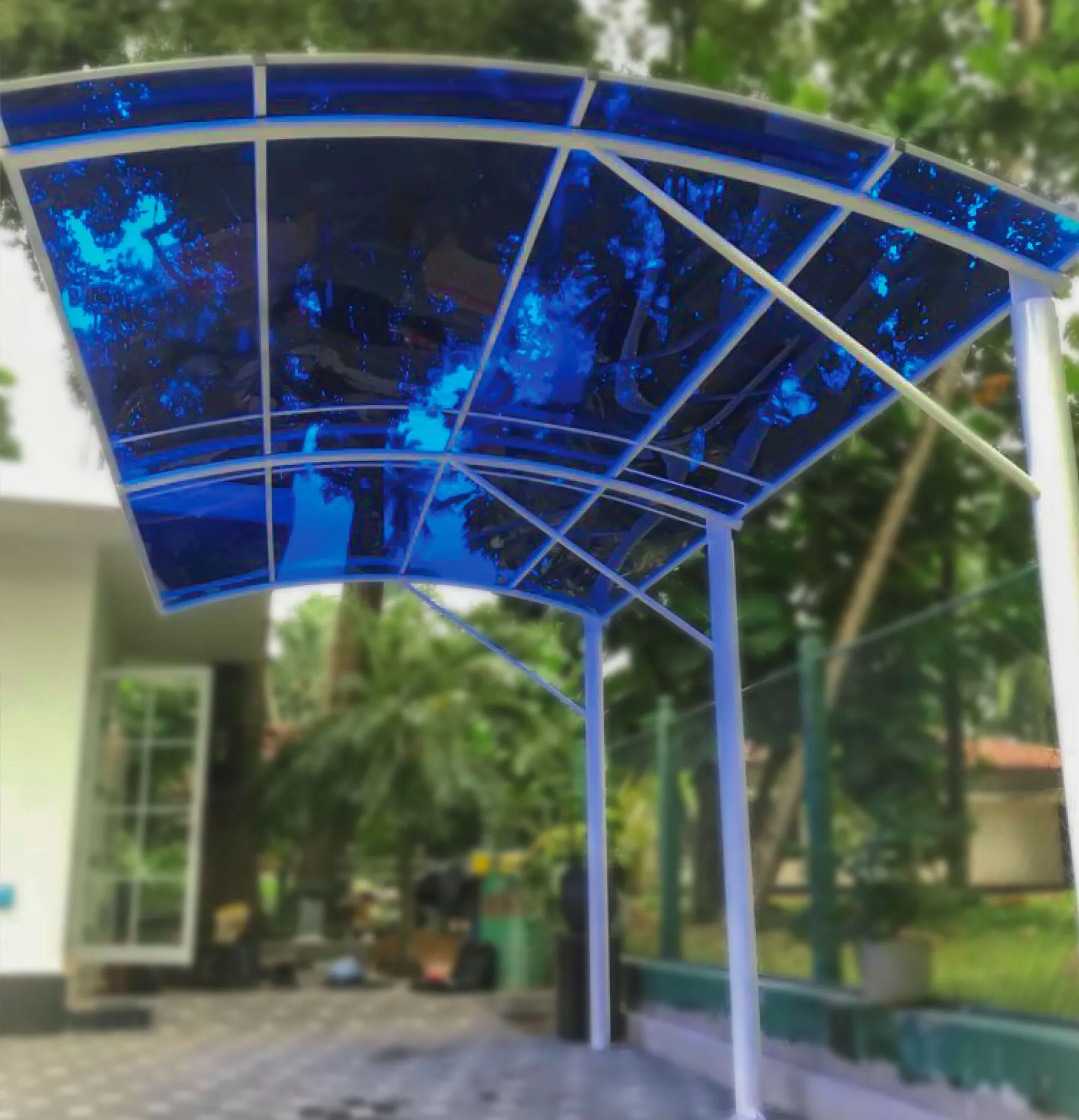 Seeduwa site - Polycarbonate sheet car parking